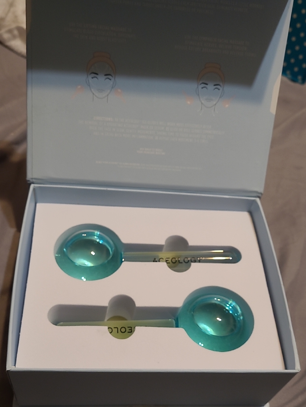 Aceology Turquoise Cooling Eye Spoons - Set of 2